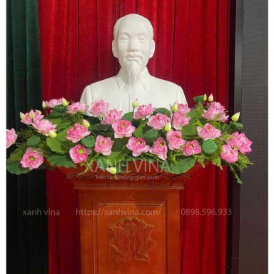 Hoa sen cạn cao cấp trang trí tượng bác TB049T